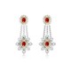 Designer Earrings with Certified Diamonds in 18k Yellow Gold - NK0890PER